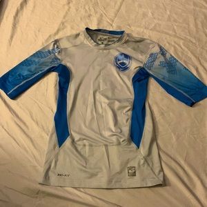 Nike compression, it’s blue/gray and it a medium